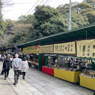 思いのほか賑やかな参道
歩くの楽しい