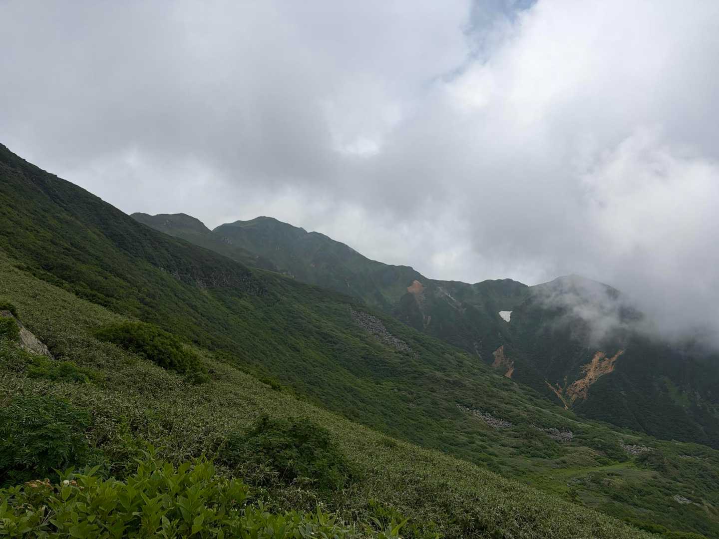富良野岳往復 | 十勝岳温泉から楽しむ、雪渓とお花畑の山の写真