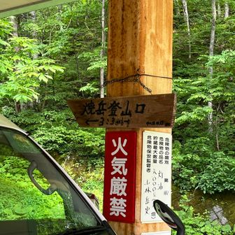 行ってきまーす。ここから焼岳登山口までショートカットがありました。結構急登。