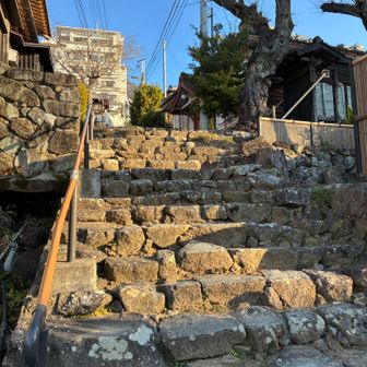 この石段は昔からのものかな？