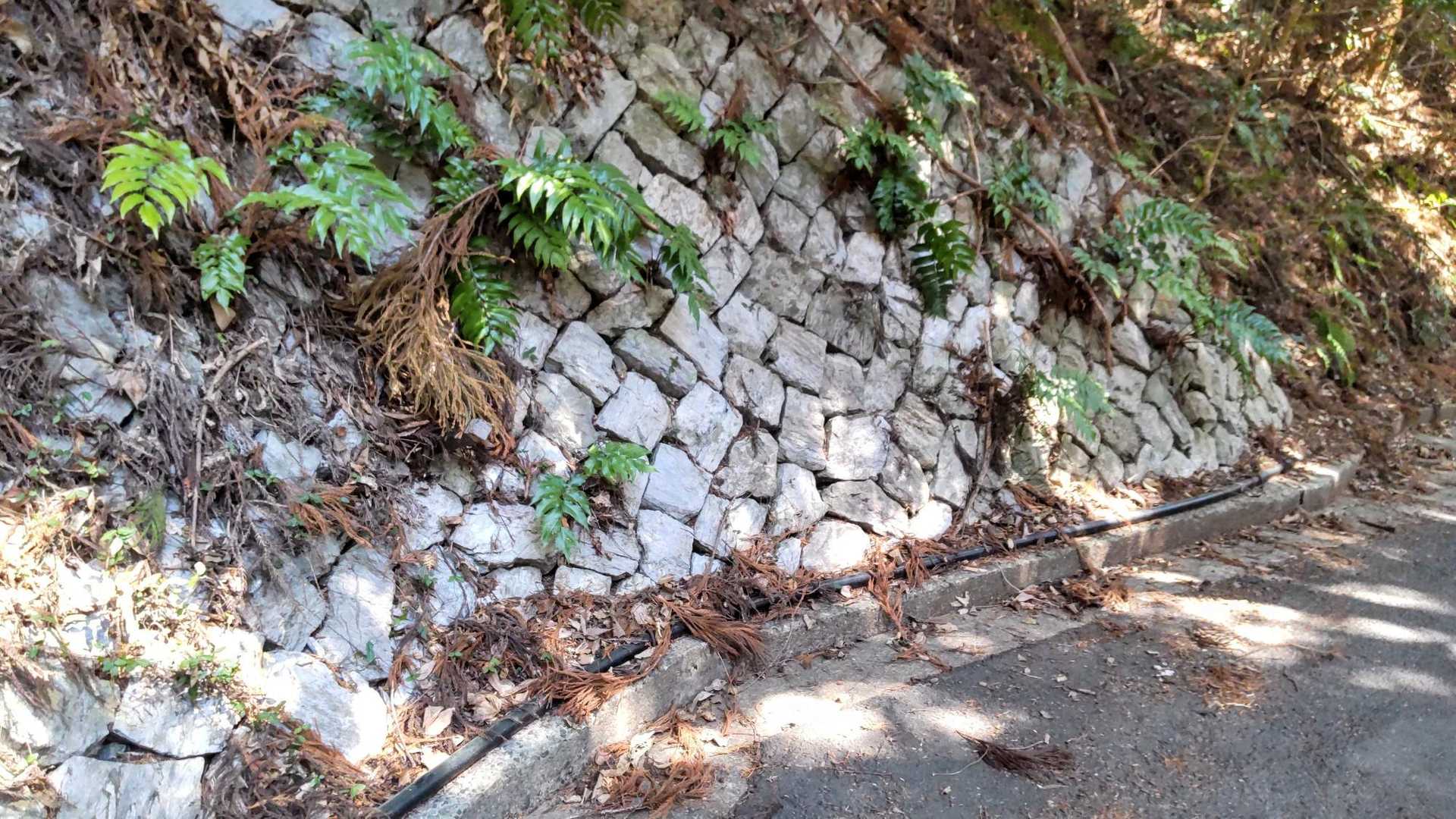 地産の石灰岩を上手く使っている？