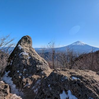 鬼の角岩＆富士山！