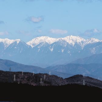 山頂から、中央アルプス🫡