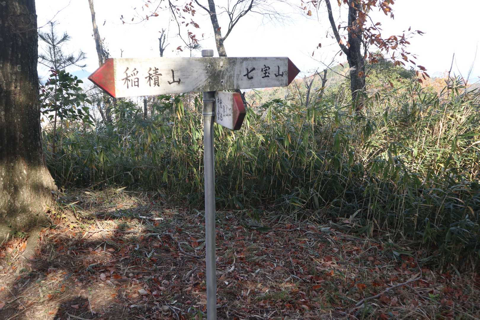 風穴登山口-志保山-七宝山-稲積山 縦走コースの写真