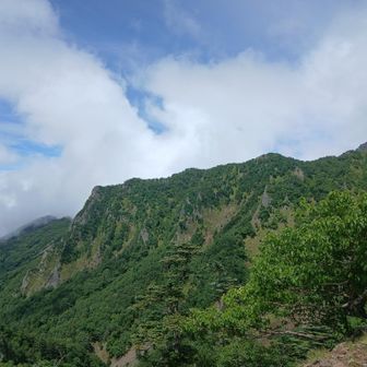 阿弥陀岳から続く稜線