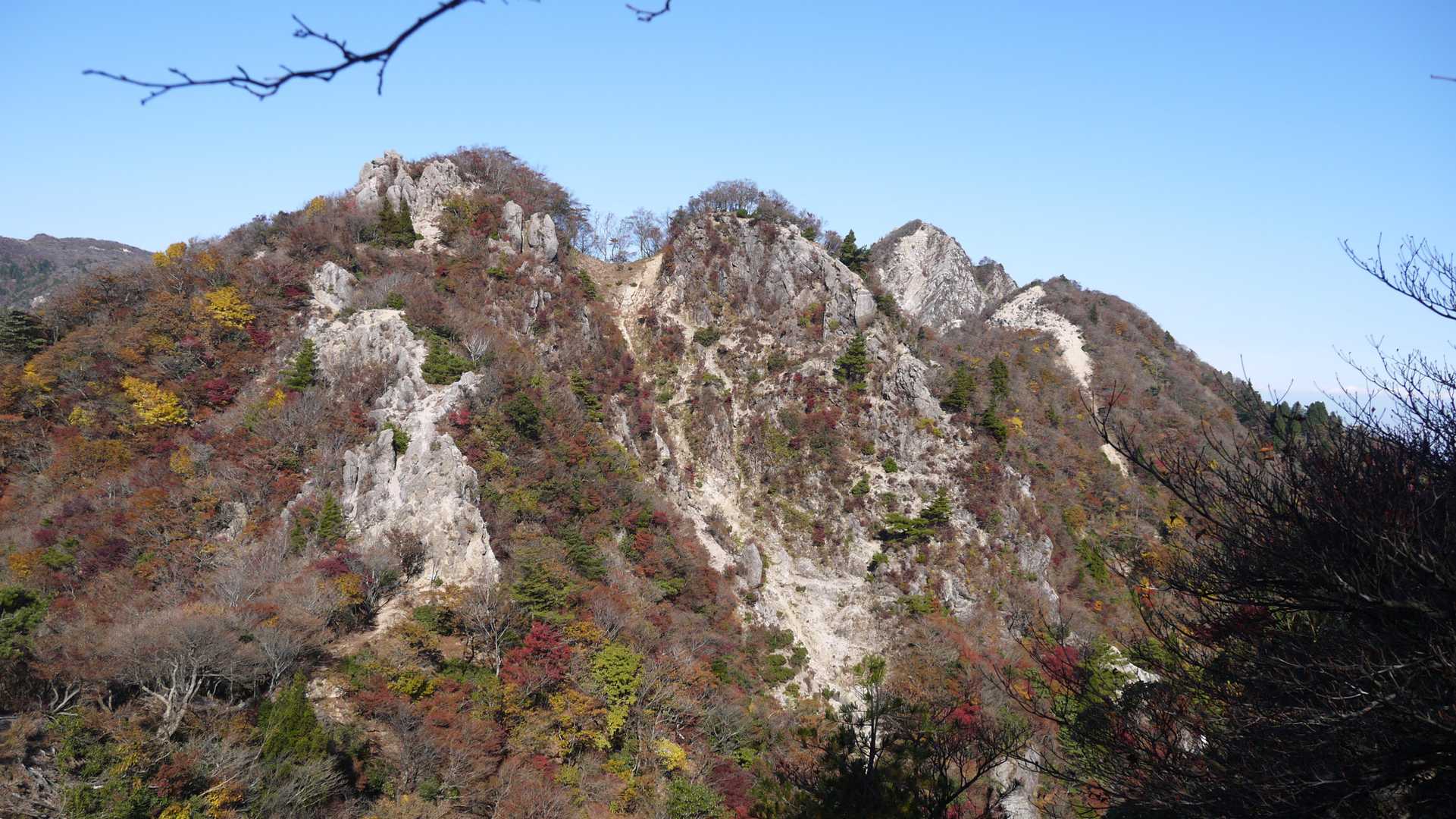 鎌ヶ岳-水沢岳-水沢峠-入道ヶ岳 周回コースの写真