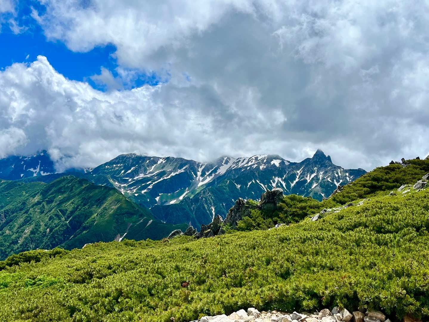燕岳登山口-合戦沢の頭-大下りノ頭 縦走コースの写真