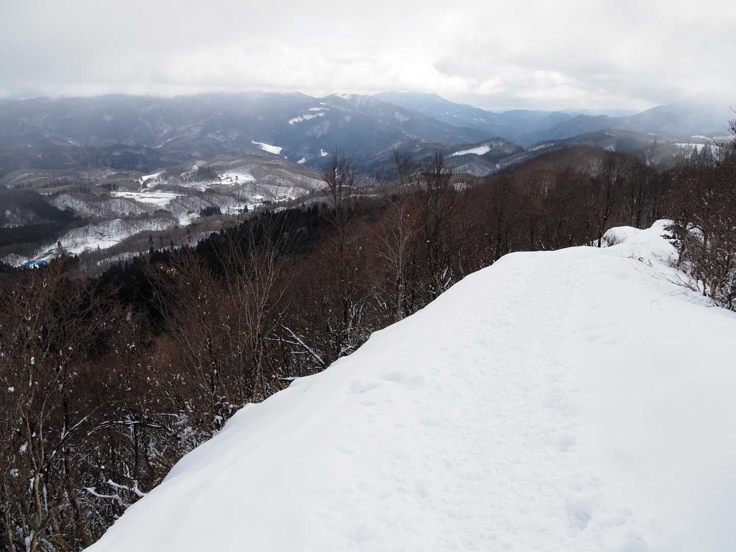 大畝山を過ぎて、やっと景色が見えるようになって来ました。🤩