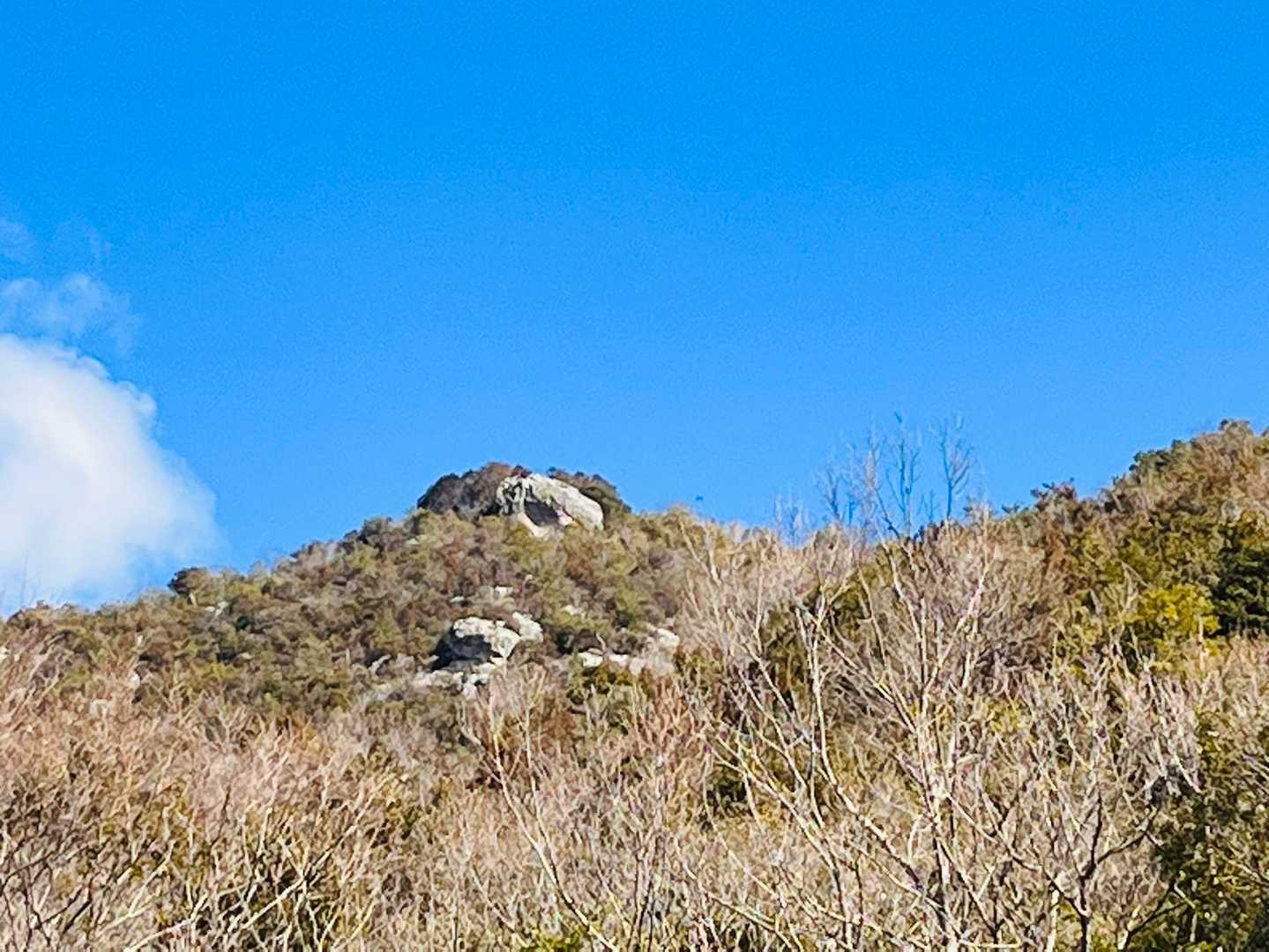 一番上の岩がさっき寝てた所かな❓