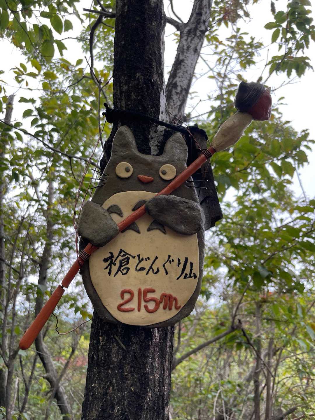 槍どんぐり山到着
トトロがお出迎え