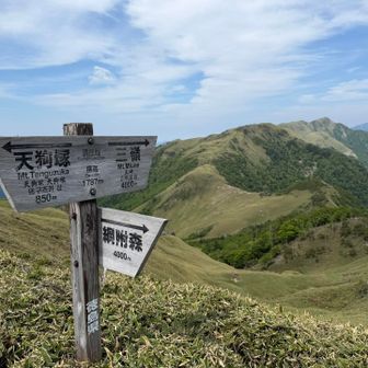 お亀岩の避難小屋で宿泊するらしい
