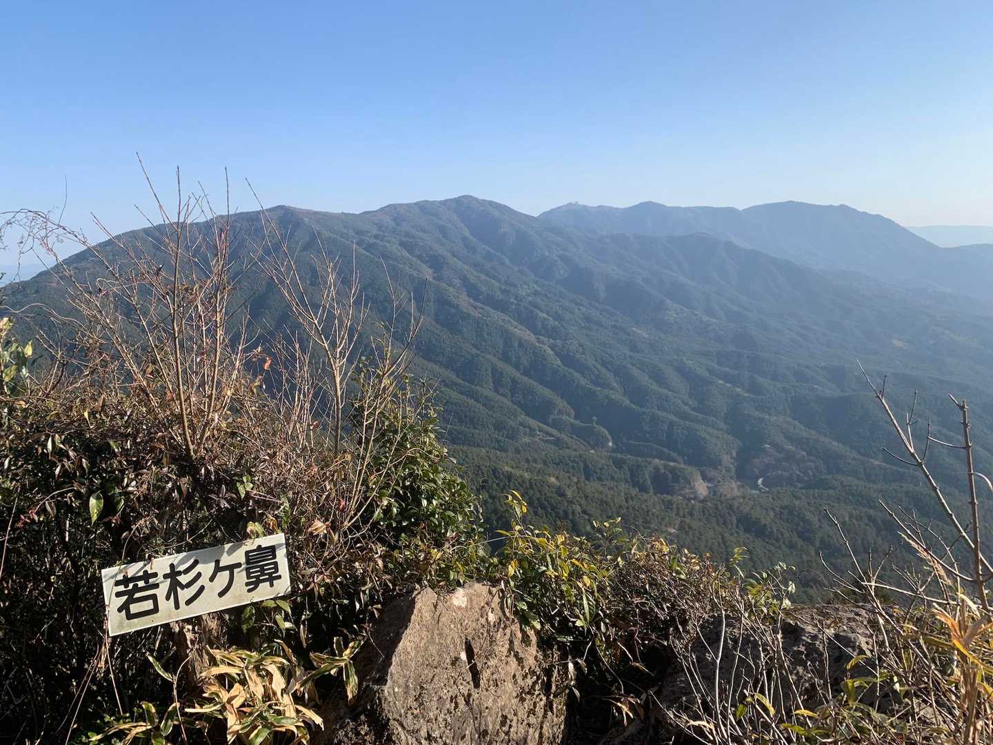 皿山公園バス停-岳城山-太祖神社-若杉山-奥の院 周回コースの写真