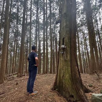 バックパックを降ろして記念の1カット👍