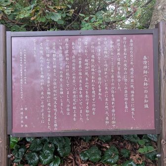 米山の由来。
托鉢を飛ばせるチカラを得た修験者がおりお恵みを得て修行してました。
ある日 献上米を持った人に米を貰えるようお願いしたところ拒否されてしまったのでそのコメを
えいやっ！と飛ばして
それが雁のように米山に向かって飛んだと。

そんな感じだった。
雁のような米俵(笑)