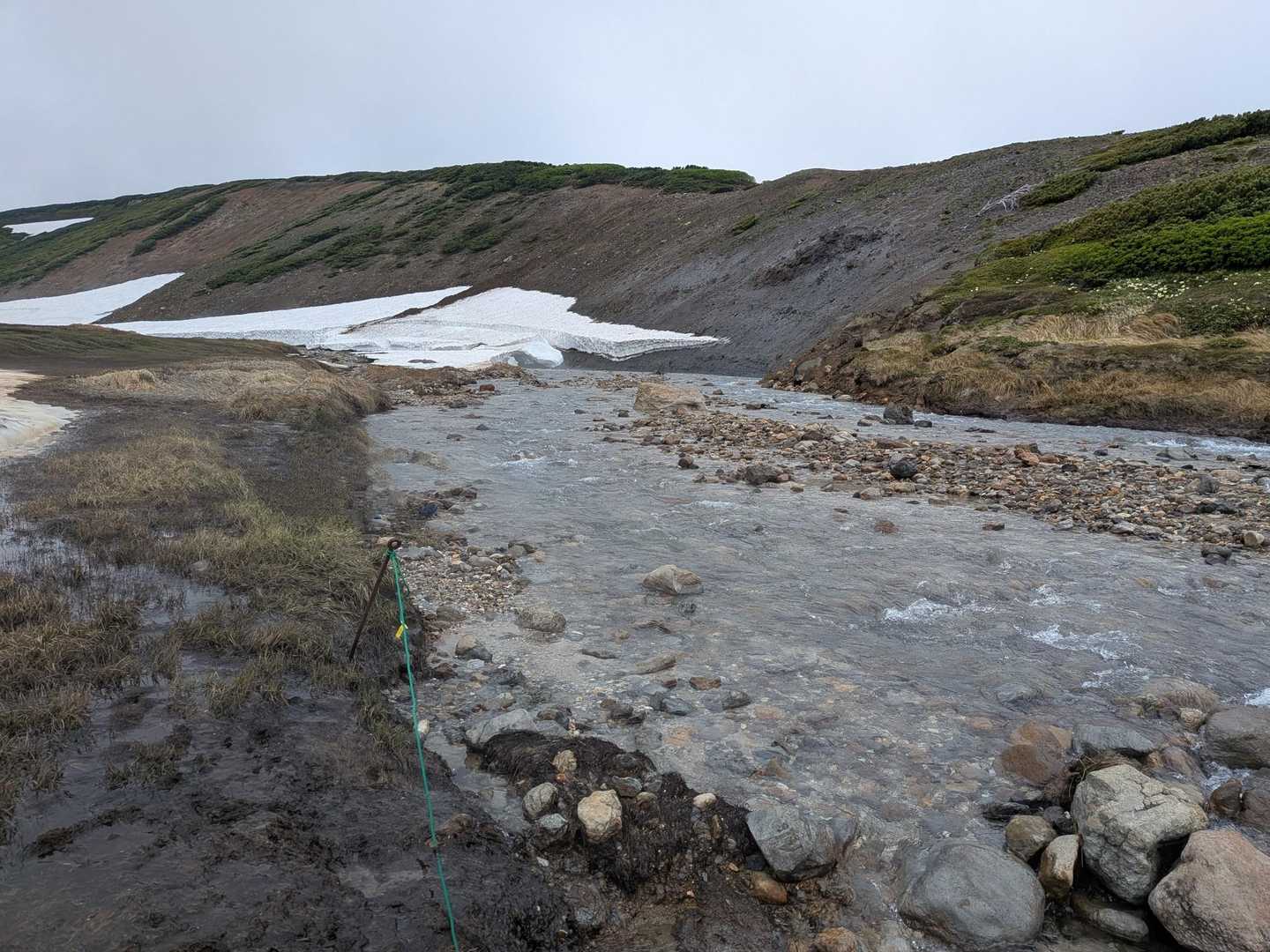 雪解け水はキンキンに冷たーーい🧊💦
暑がりな私には身体が冷えて救いの冷たさ😁