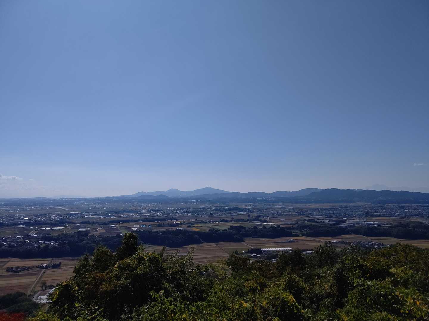 不動岩下からの展望（正面）