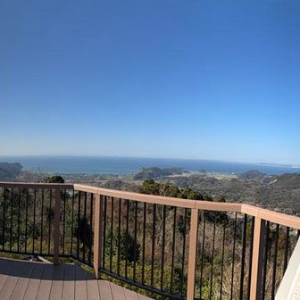 富山の展望台からのパノラマ