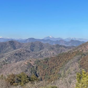 遠くに日光の山々が良く見える