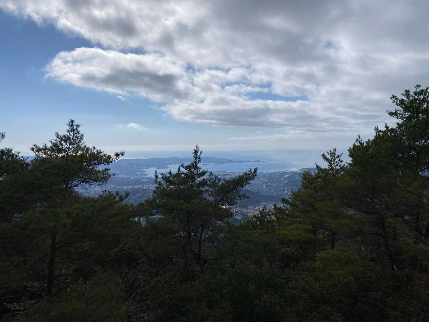 高尾山展望台からの眺め。