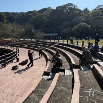 マジシャンが頑張ってた広場