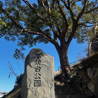 一つ目のピークはこの公園内に。