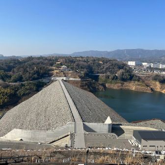 安威川（あいがわ）ダム🦫この角度で見たかったの👀