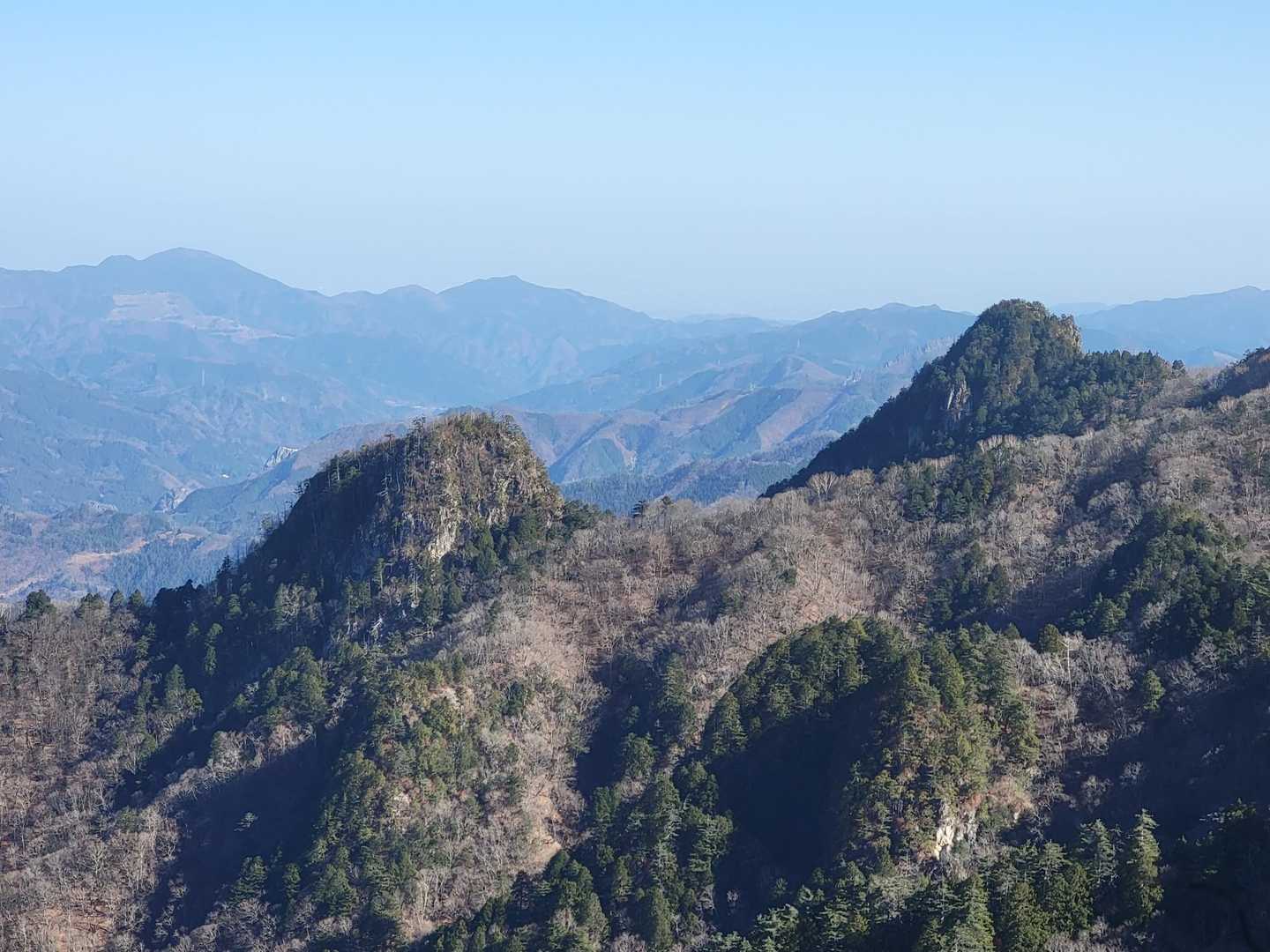 左が天丸山、右が大山