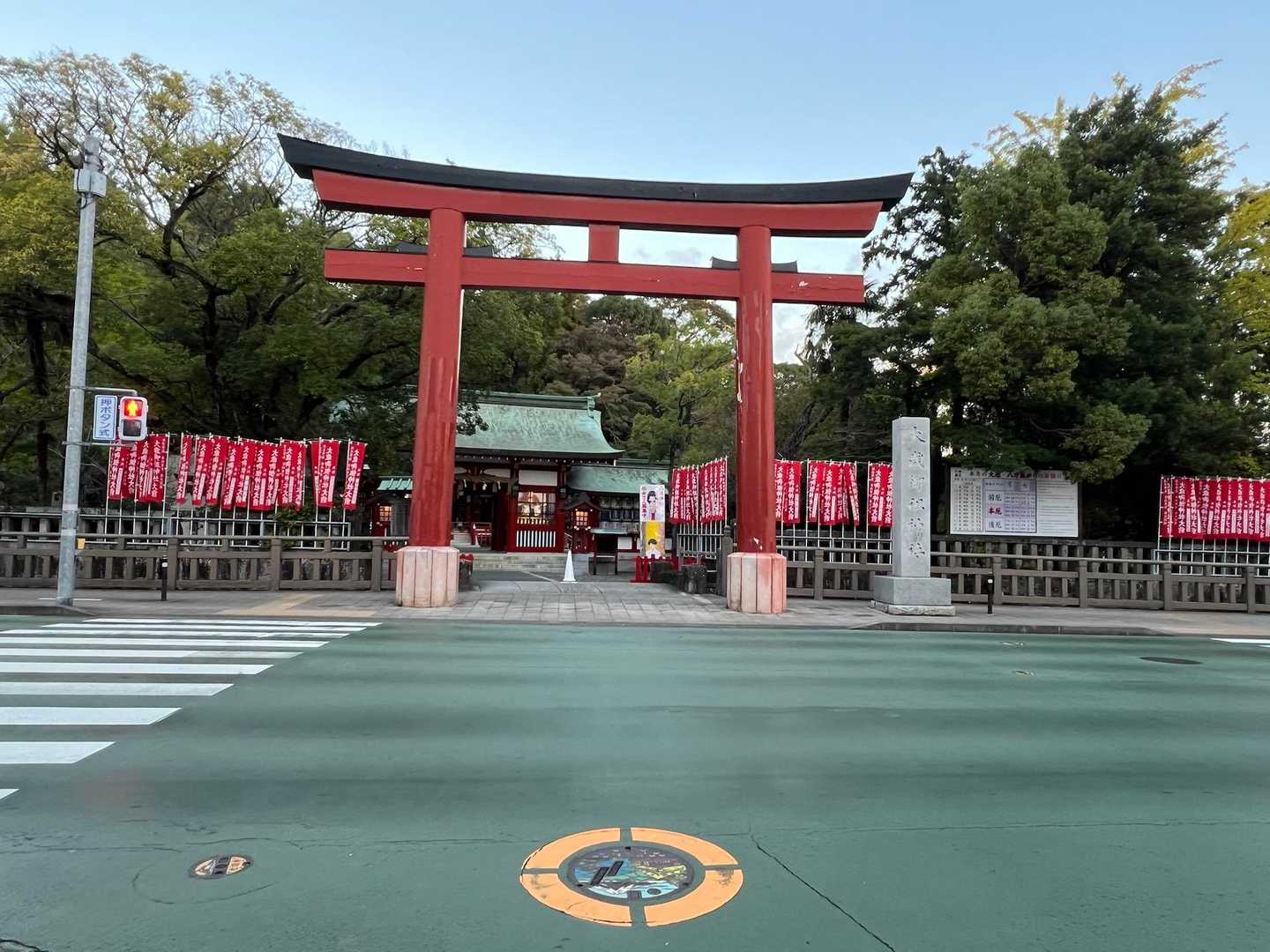 商店街を抜け、endまで行くと
目の前に⛩️浅間神社です