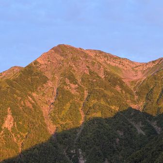 赤石岳をズーム