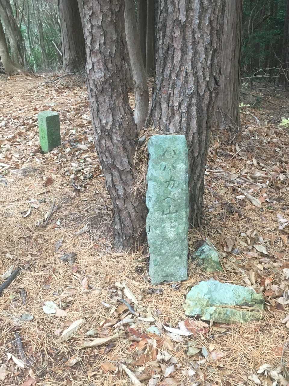5座目のハハカベ山🚩の山名は、石に刻まれていました💁‍♂️