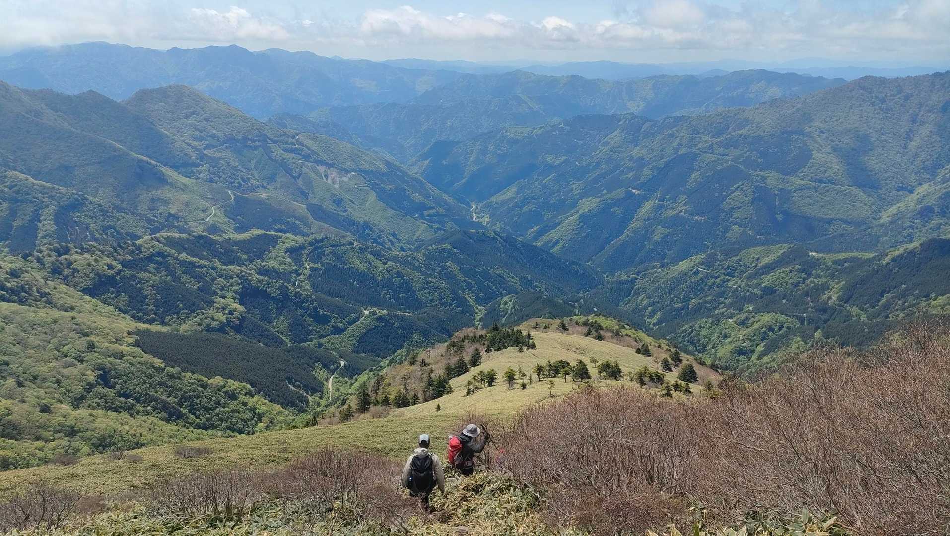 旧寒風山トンネル南口-桑瀬峠-寒風山-笹ヶ峰-笹ヶ峰南登山 縦走コースの写真