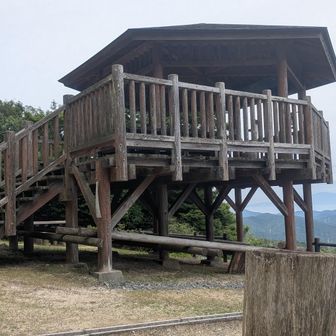 展望台　岡山の市街地が見えます