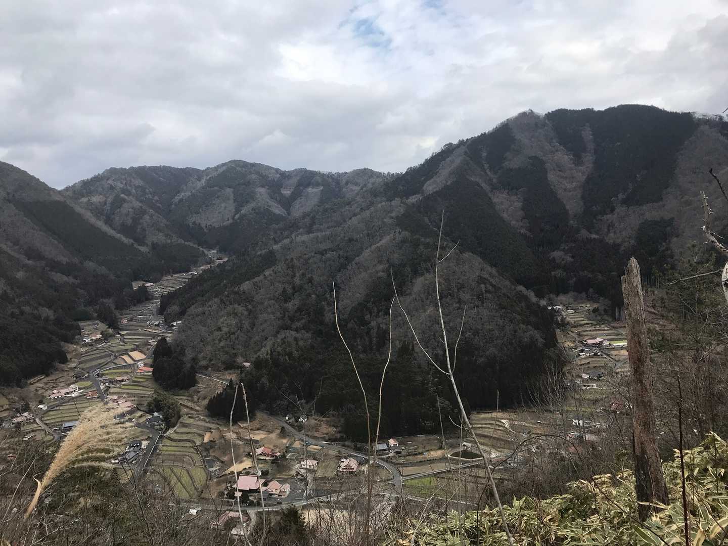 頂上からの町並み。孫達もホッコリしていました。🥰