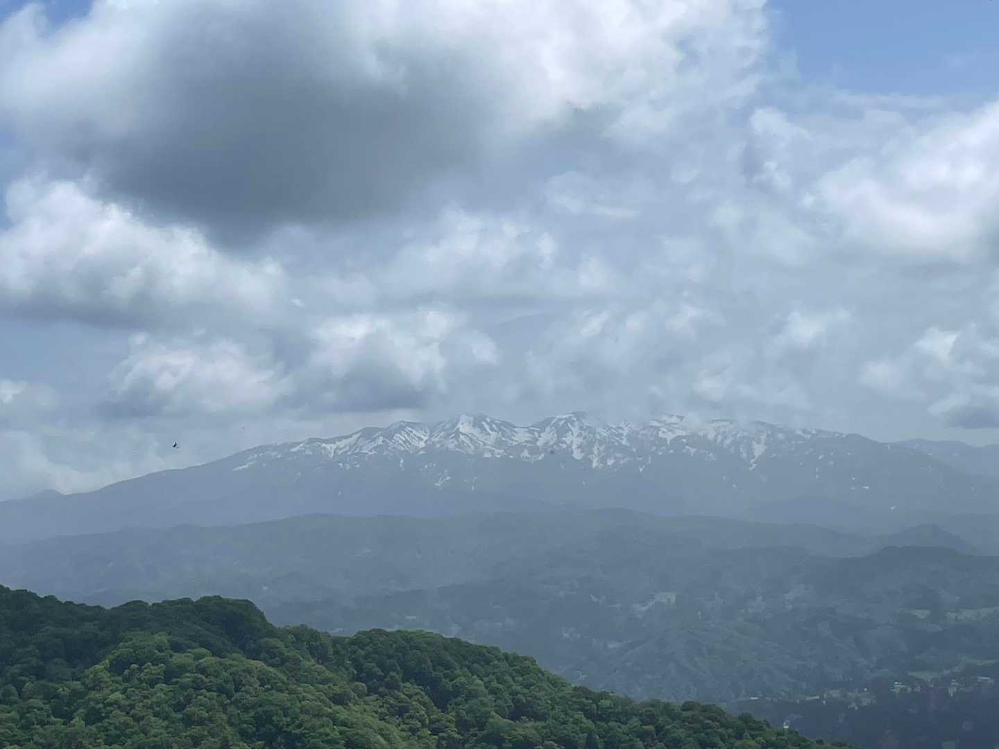 やっぱり霞んでいて…守門岳