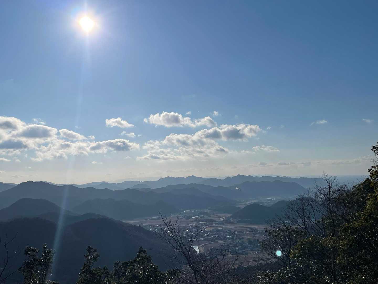 左奥には笠形山や南東方向の山々