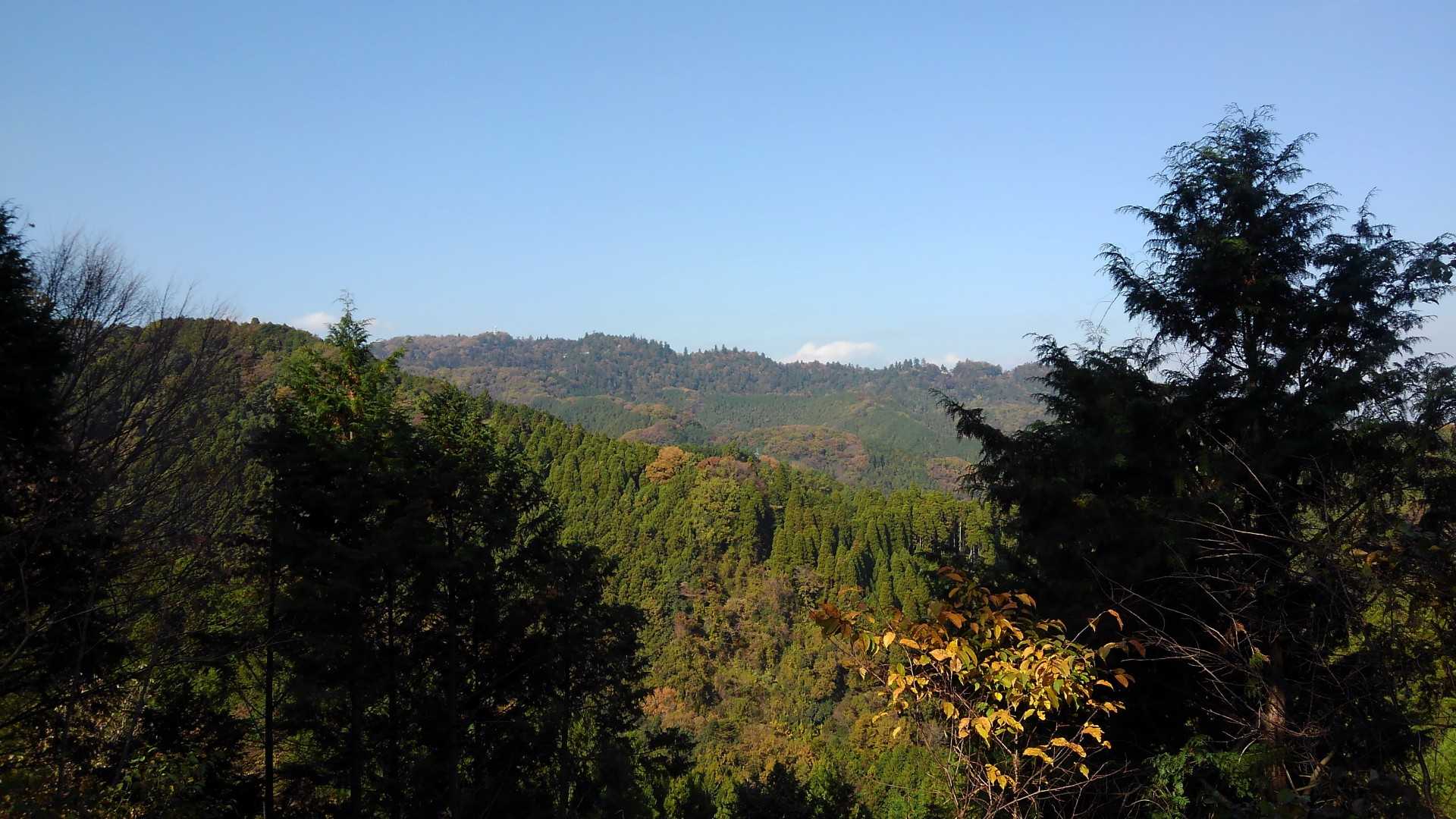 城山方面の眺め
