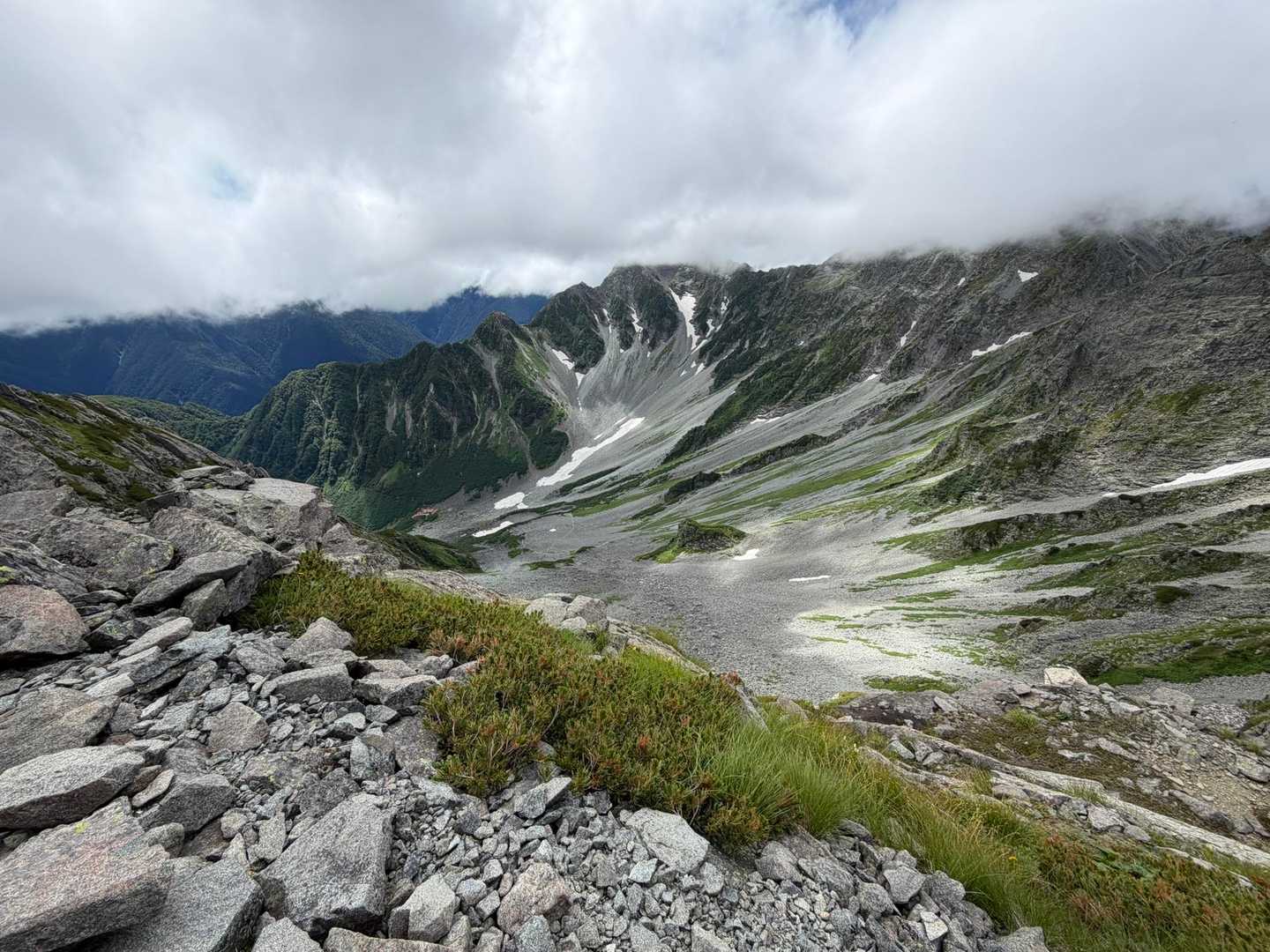 長谷川ピーク-北穂高岳-涸沢岳 縦走コースの写真