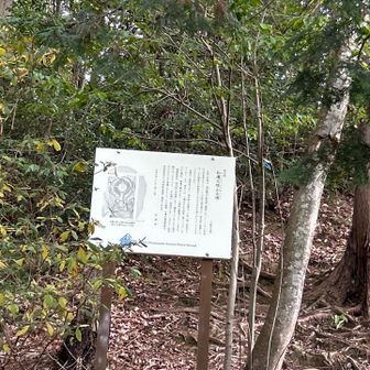 稜線の途中に大塚山古墳があります。

記念物
和邇大塚山古墳
（小野字大塚）
大塚山古墳は、曼陀羅山の最高所（標高191m）に所在する全長約72mの前方後円墳です。前方部を南東にむけ、その側面を小野集落およびその沖合の湖上からよくとらえることができます。
古墳は二段築成であり、前方部の先端はバチ形に開く形状をしています。また、墳丘には、人頭大の石を斜面に葺きつけていますが（茸石）、輪が立されていた痕跡は確認できていません。
埋葬苑設は、後円部の中央部にあり、礫床の上に作られた粘土郭であったようです。この古墳は、明治40年（1909）に地元の人たちにより発掘されました。その結果、古墳の築造時期は、四世紀後半から5世紀初頭頃と推定されます。
令和6年（2024）3月
大津市
和邇大塚山古墳の墳丘測量図
（図は「志賀町史」より引用）
OTS Wani Otsukayama Ancient Burial Mound