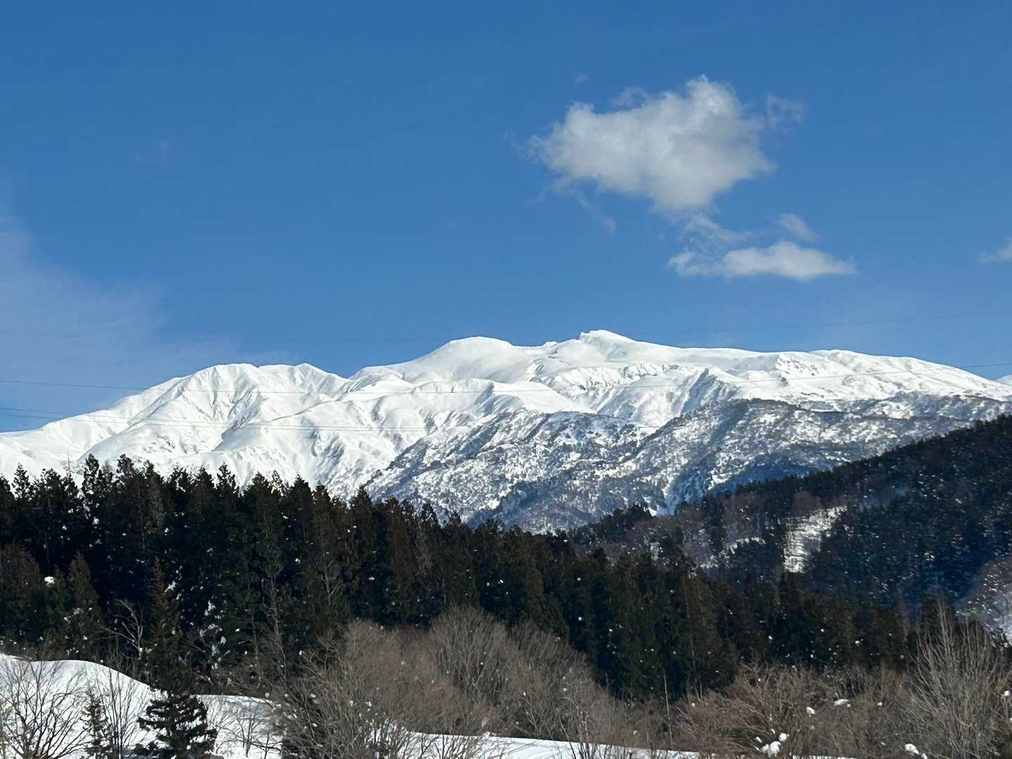 白山が見えてきました🤣