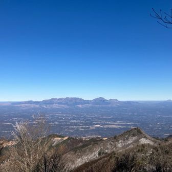 下山中の展望所からくじゅうを眺める👀