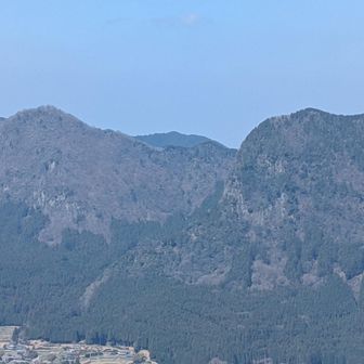 昨年登った、
兜岳(左)と鎧岳ZOOM