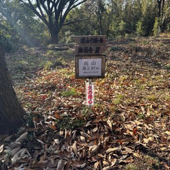 今日の、また今年の最後のピーク向山。標高67m😆