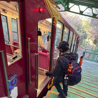 摩耶ケーブルも可愛い色🎶