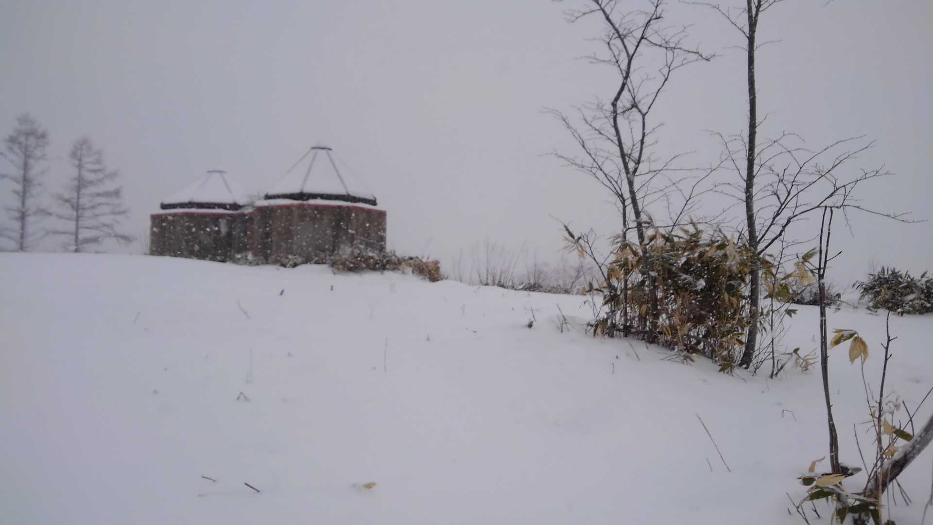 山頂、何も無し。
寒い((⛄))
