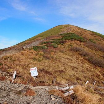 山頂へ！　いいお山。
