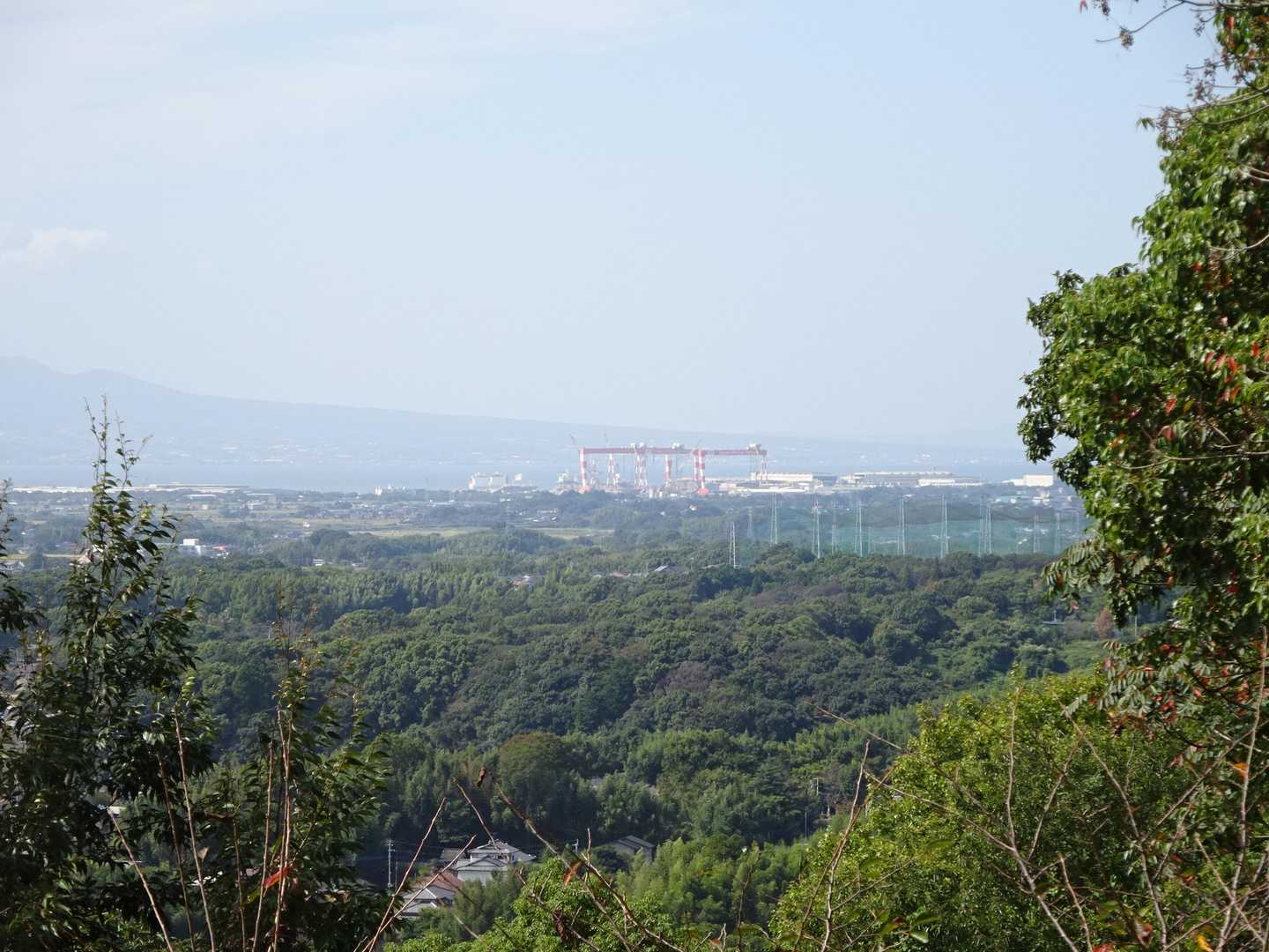 我が家のある長洲町方面