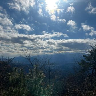 丹沢と大山は逆光方向