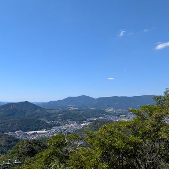 左が幕ノ頭山、奥に隠居岳、八天岳