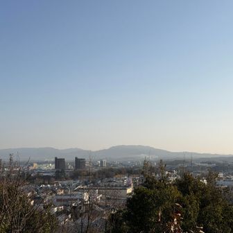 ロバの背山の展望台から猿投山🐵