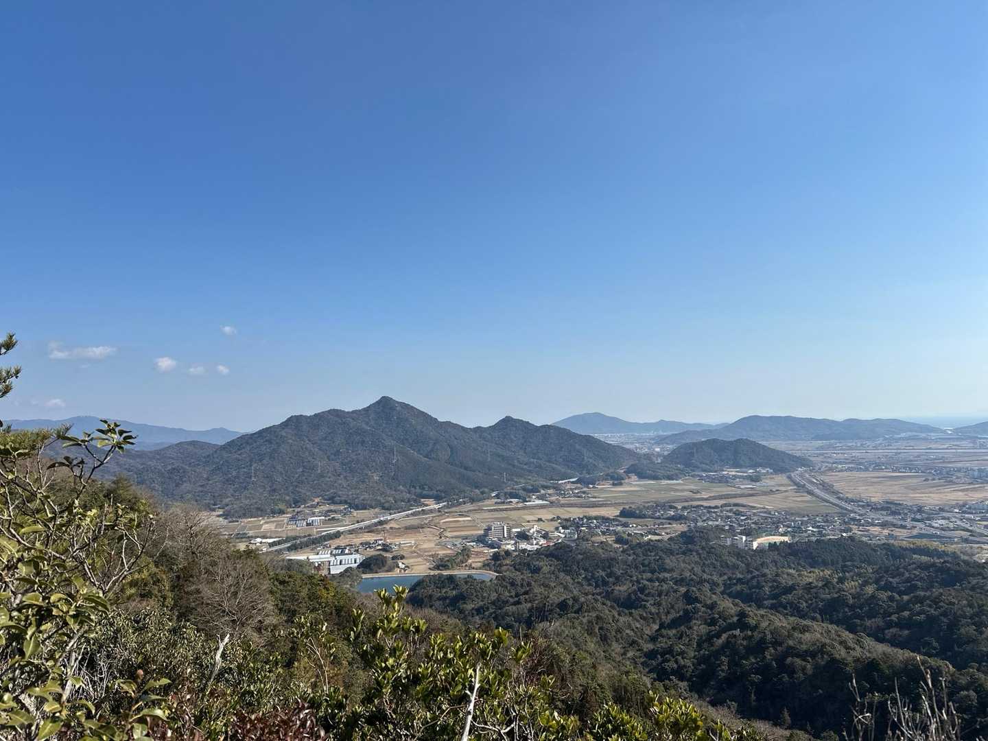 先ほど登ったお山　りょうごんじやまと佐野山